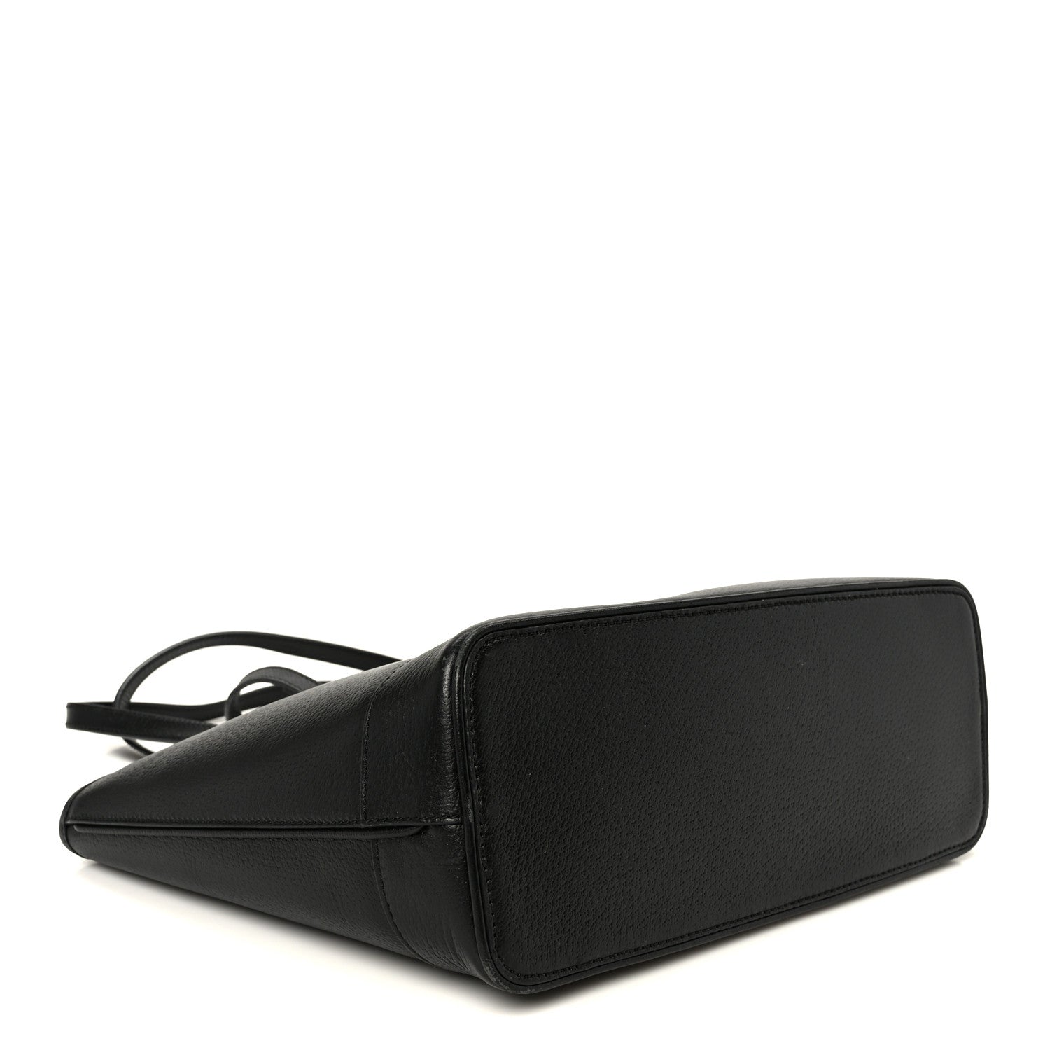 Gucci Textured Dollar Calfskin Small Ophidia Shoulder Tote Bag Black