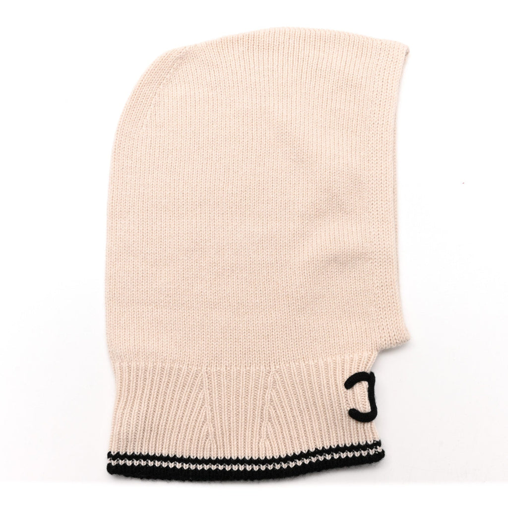 Cashmere Balaclava Light Beige Black