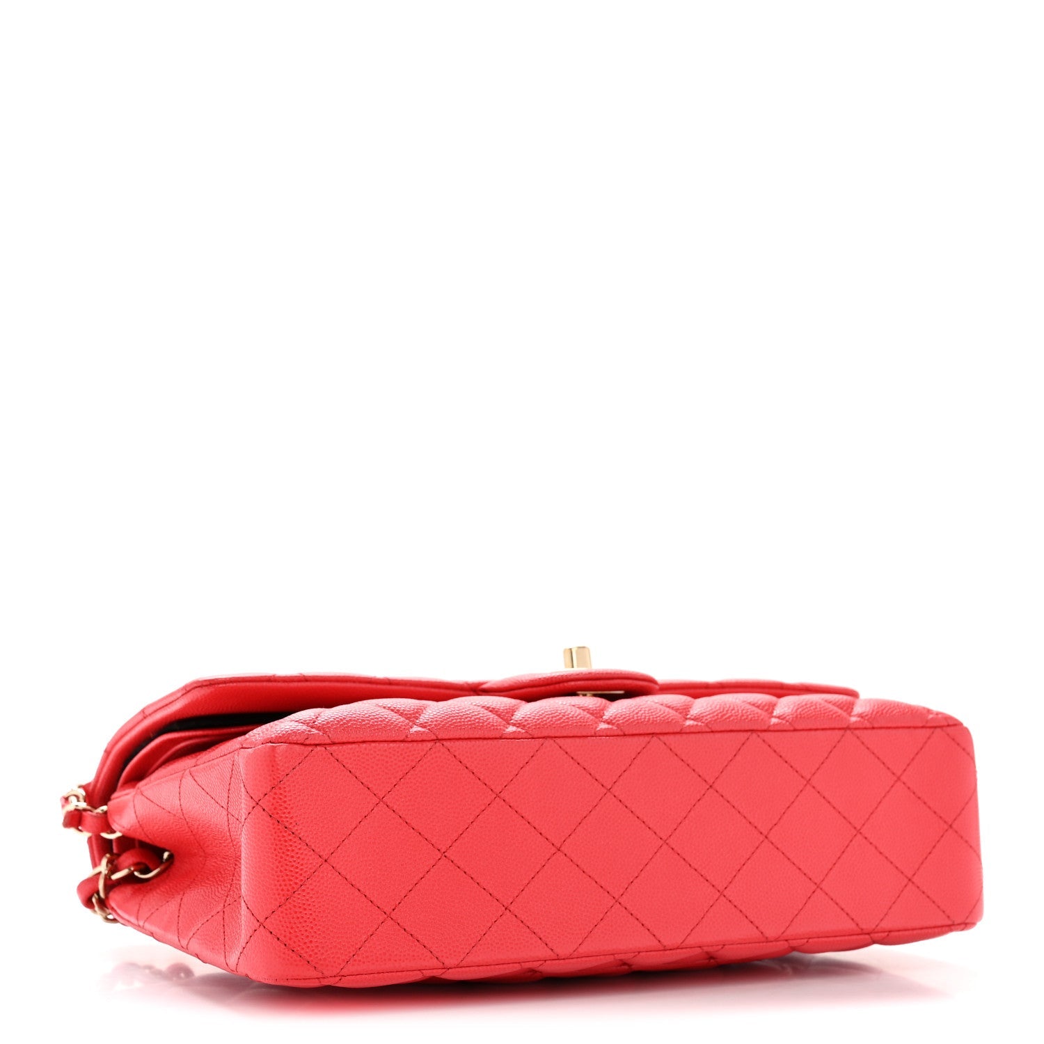 Chanel Caviar Quilted Medium Double Flap Red