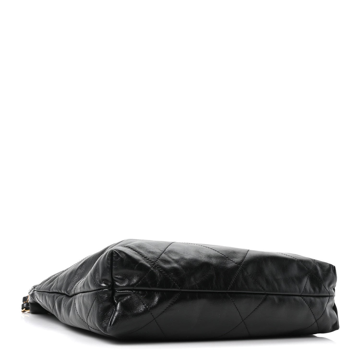 Chanel Shiny Calfskin Quilted Small Chanel 22 Black