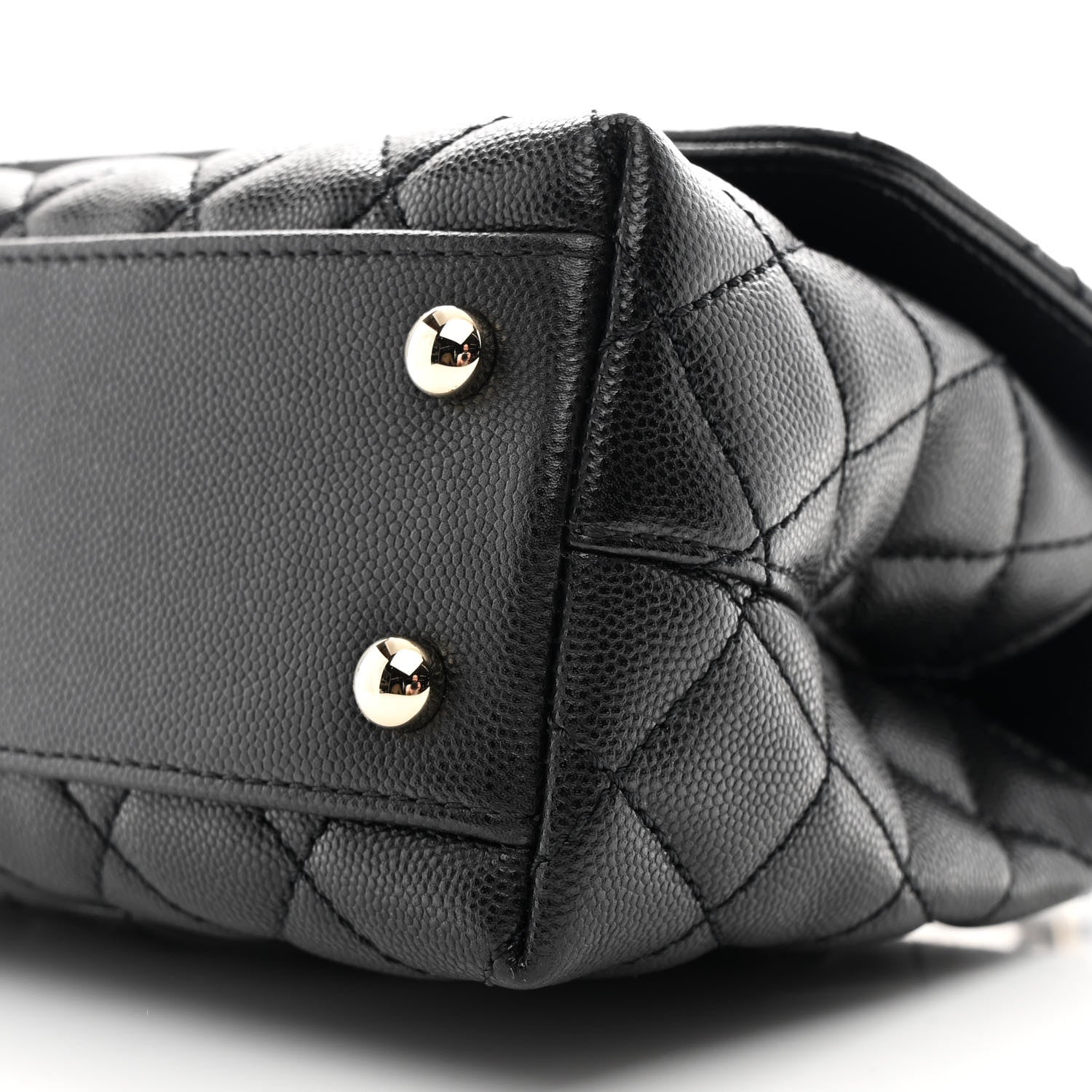 Chanel Caviar Quilted Mini Coco Handle Flap Black