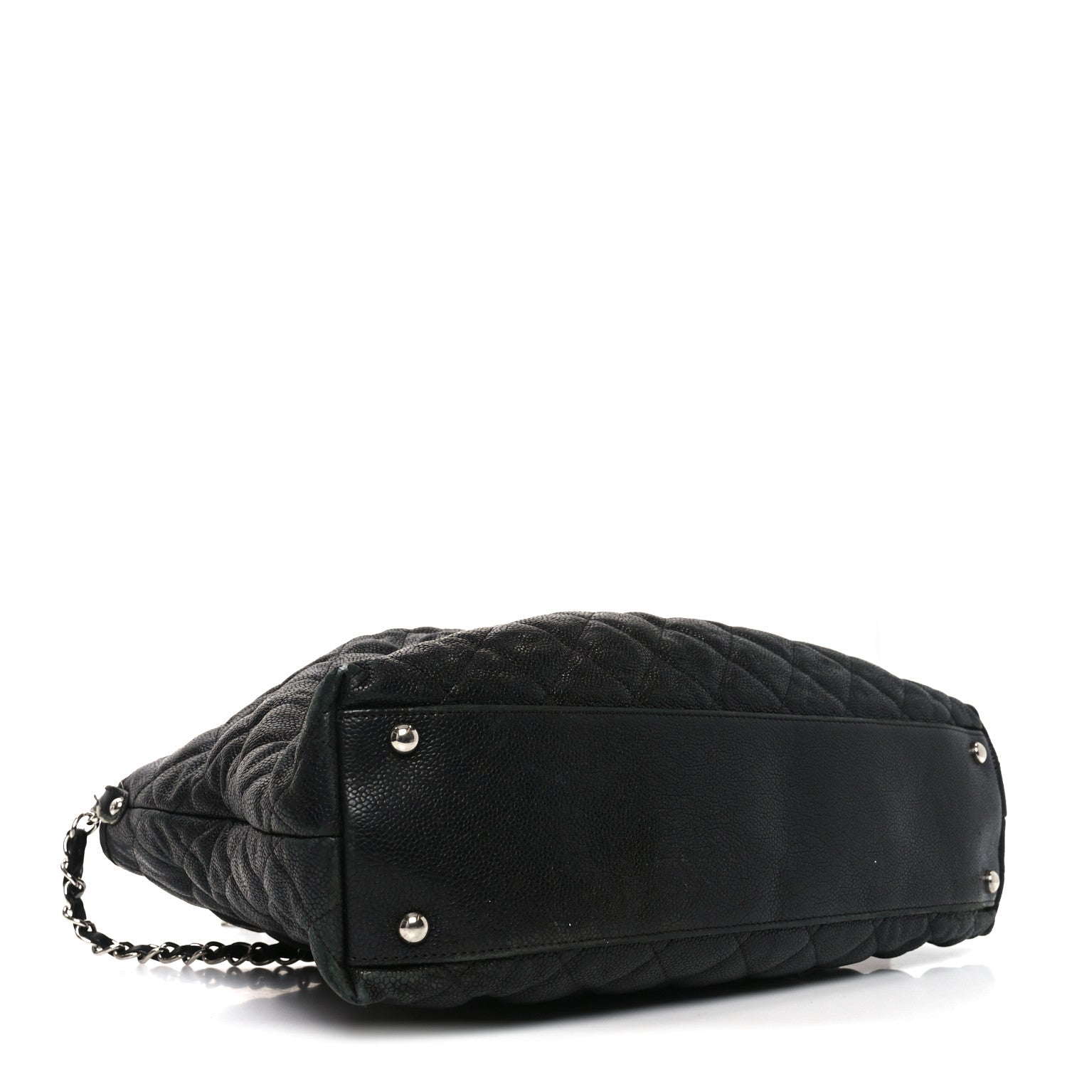 Chanel Caviar Quilted French Riviera Hobo Black