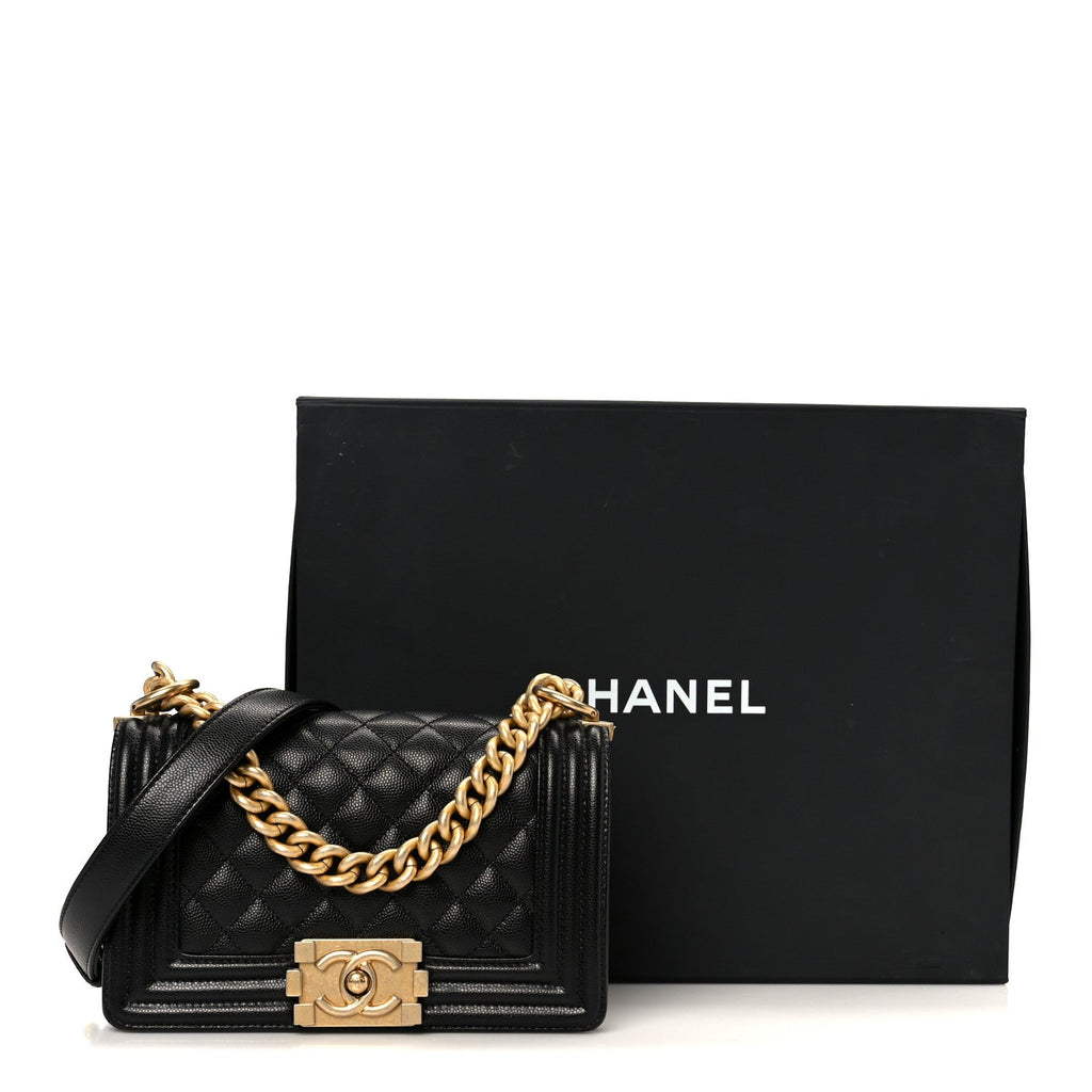 Chanel Caviar Quilted Small Boy Flap Black