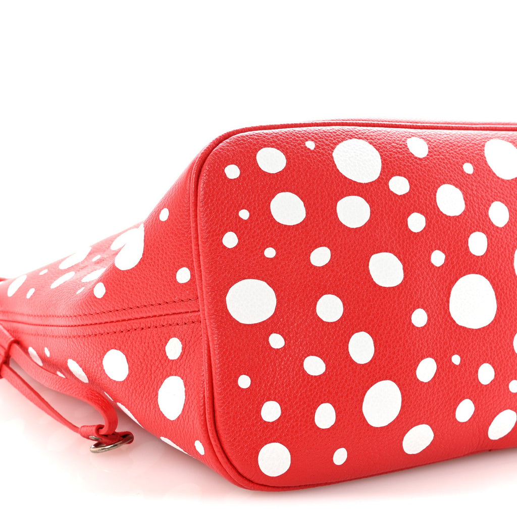Louis Vuitton LV X YK Empreinte Infinity Dots Neverfull MM Rouge White