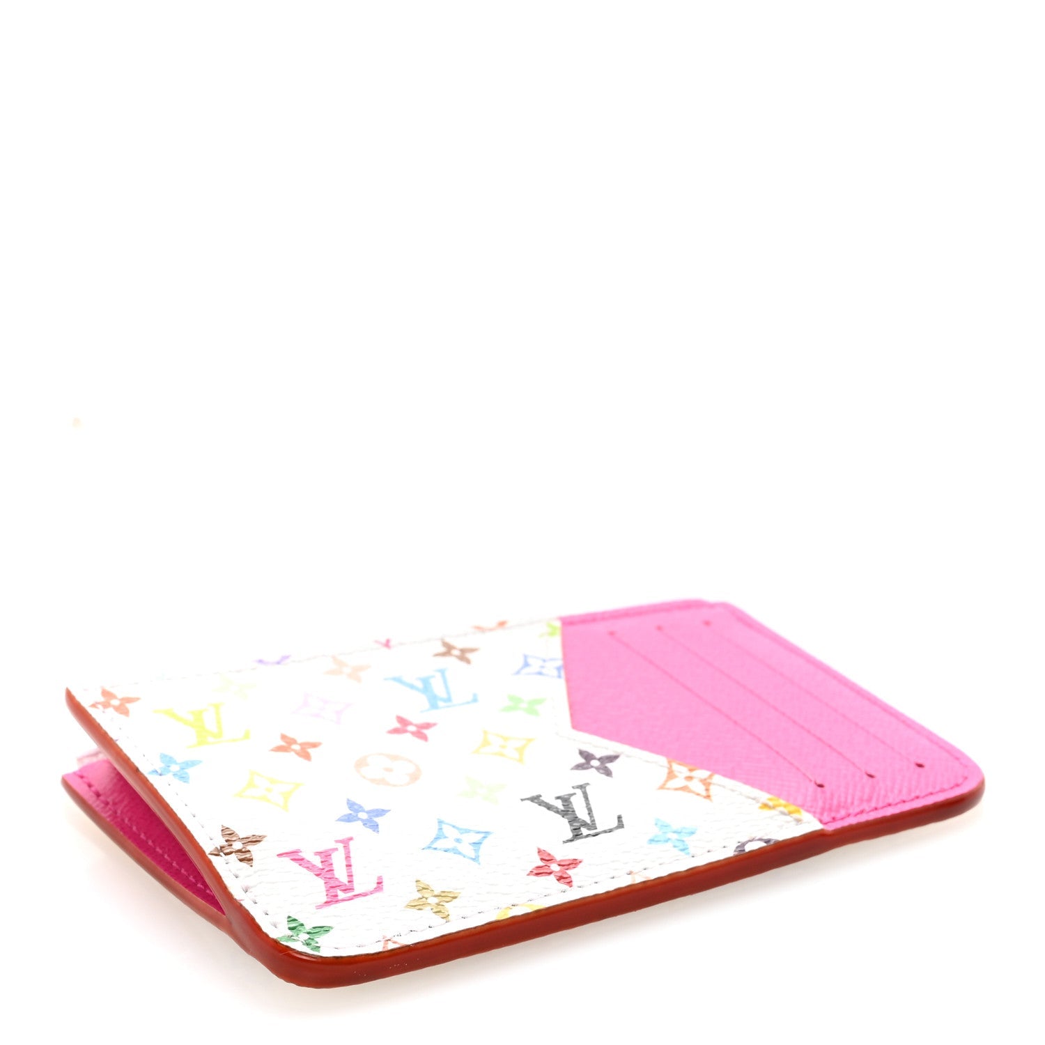 Louis Vuitton LV X TM Monogram Romy Card Holder Kawaii Pink