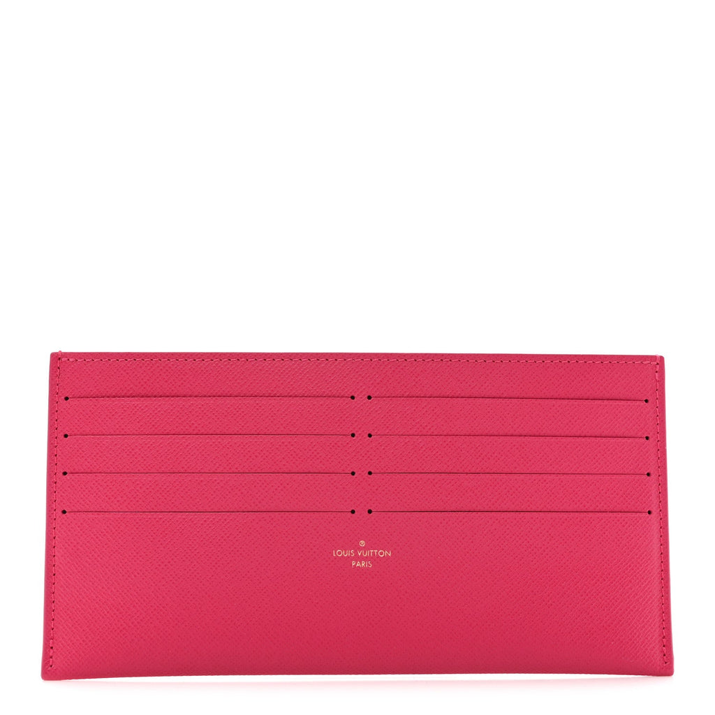 Louis Vuitton Calfskin Felicie Card Holder Insert Fuchsia