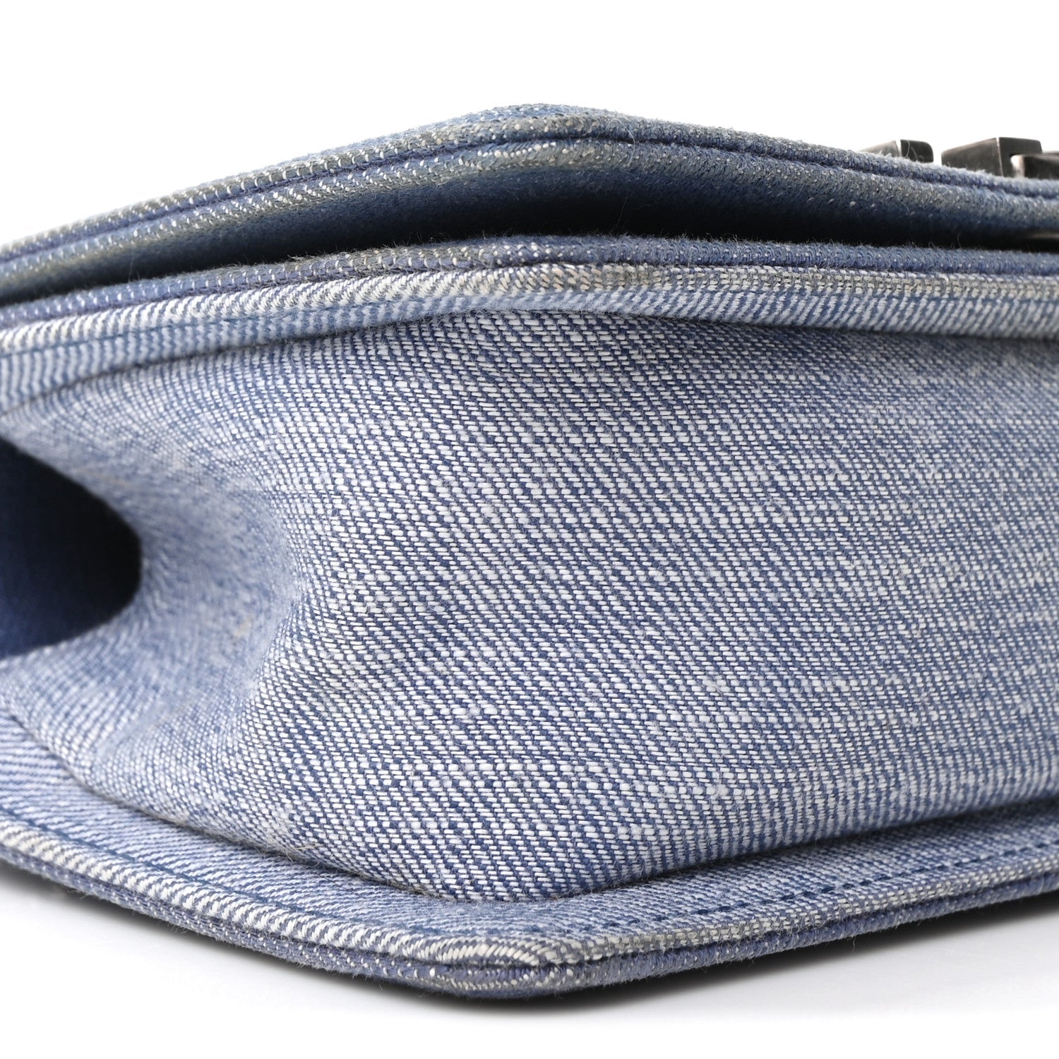 Chanel Denim Chevron Small Boy Flap Light Blue