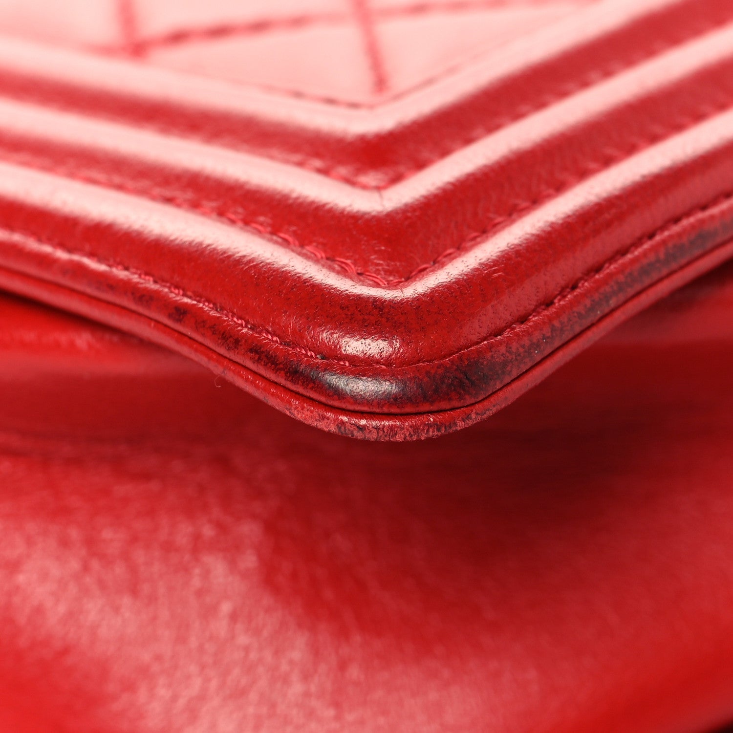 Chanel Lambskin Quilted New Medium Boy Flap Red
