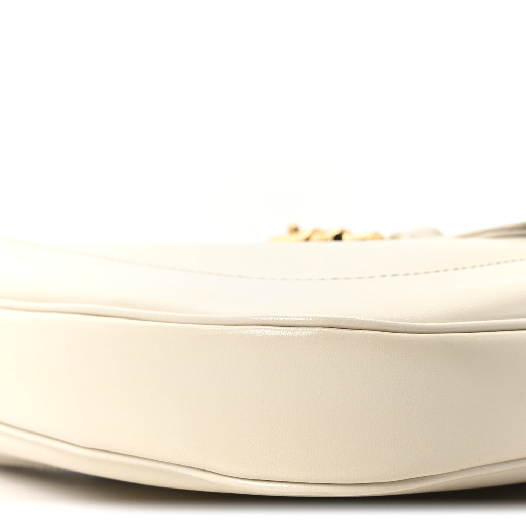 Gucci Boarded Dyana Lux Calfskin Small Jackie 1961 Hobo Mystic White