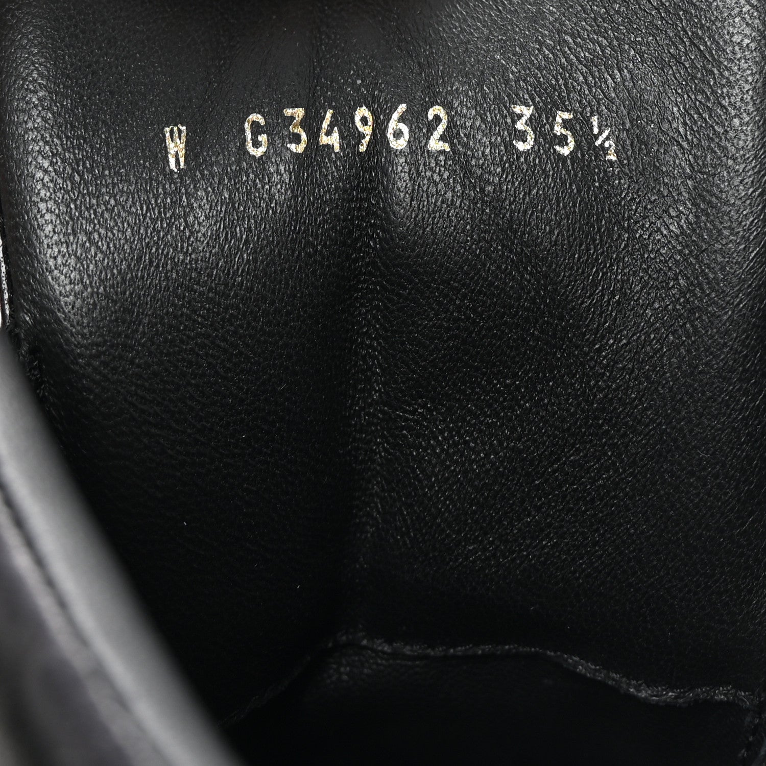 Lambskin Logo High Top Sneakers 35.5 Ivory Black