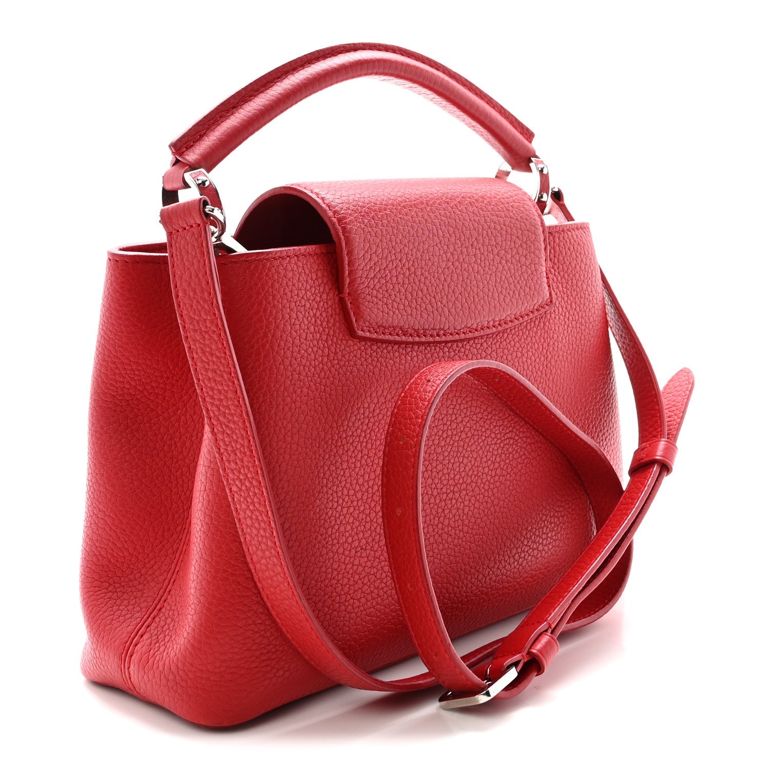 Louis Vuitton Taurillon Capucines BB Rubis