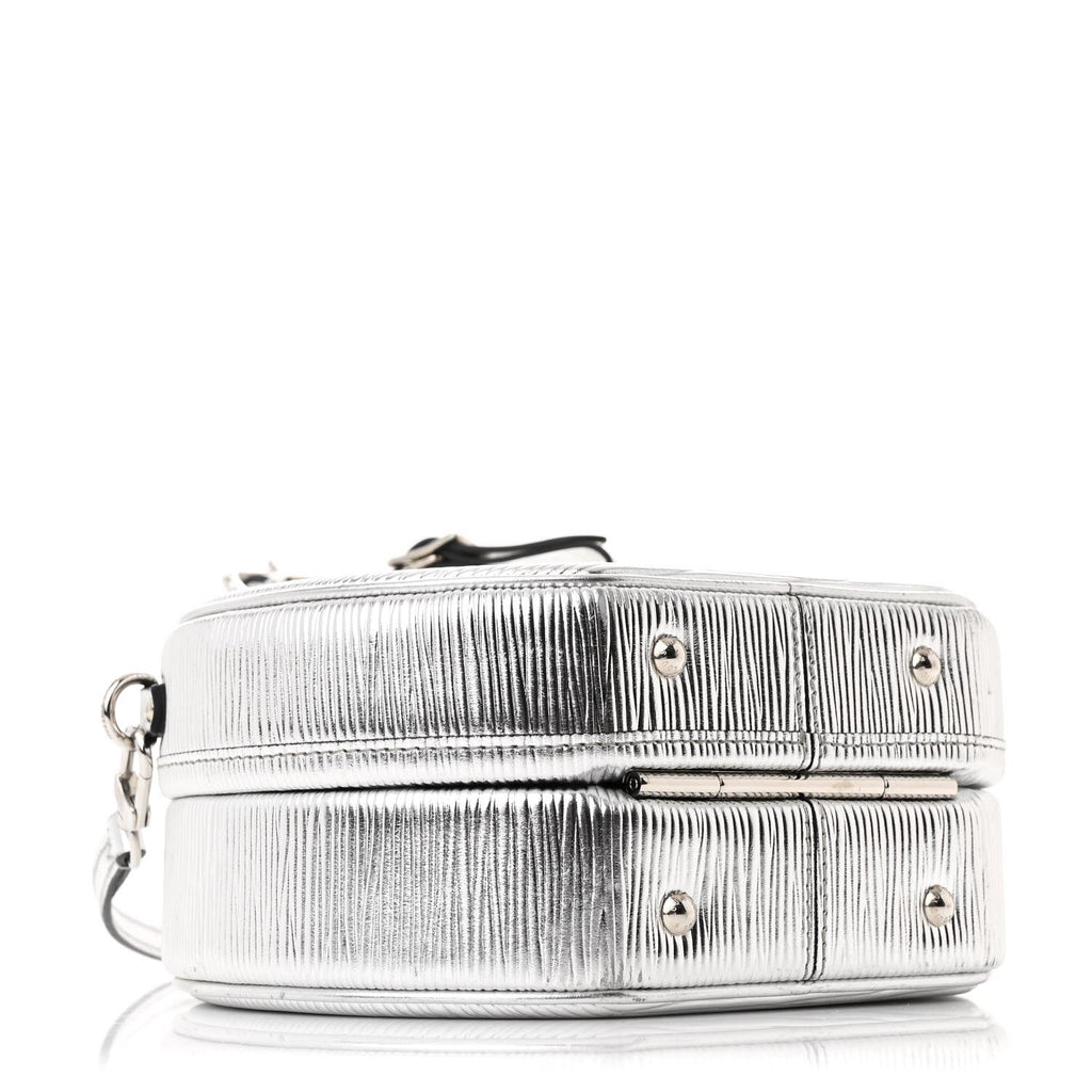 Louis Vuitton Metallic Epi Petite Boite Chapeau Silver