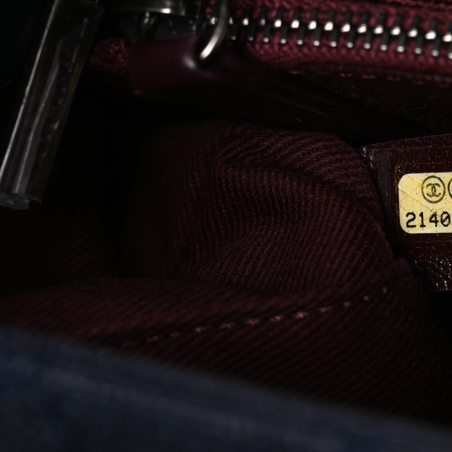 Chanel Caviar Quilted Small Coco Handle Flap Navy