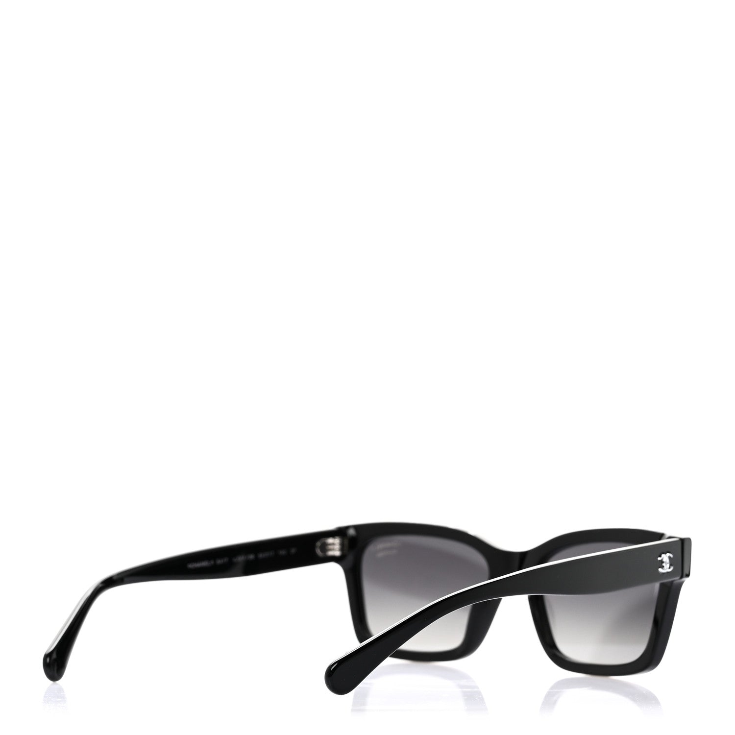 Acetate Polarized Square Sunglasses 5417 Black