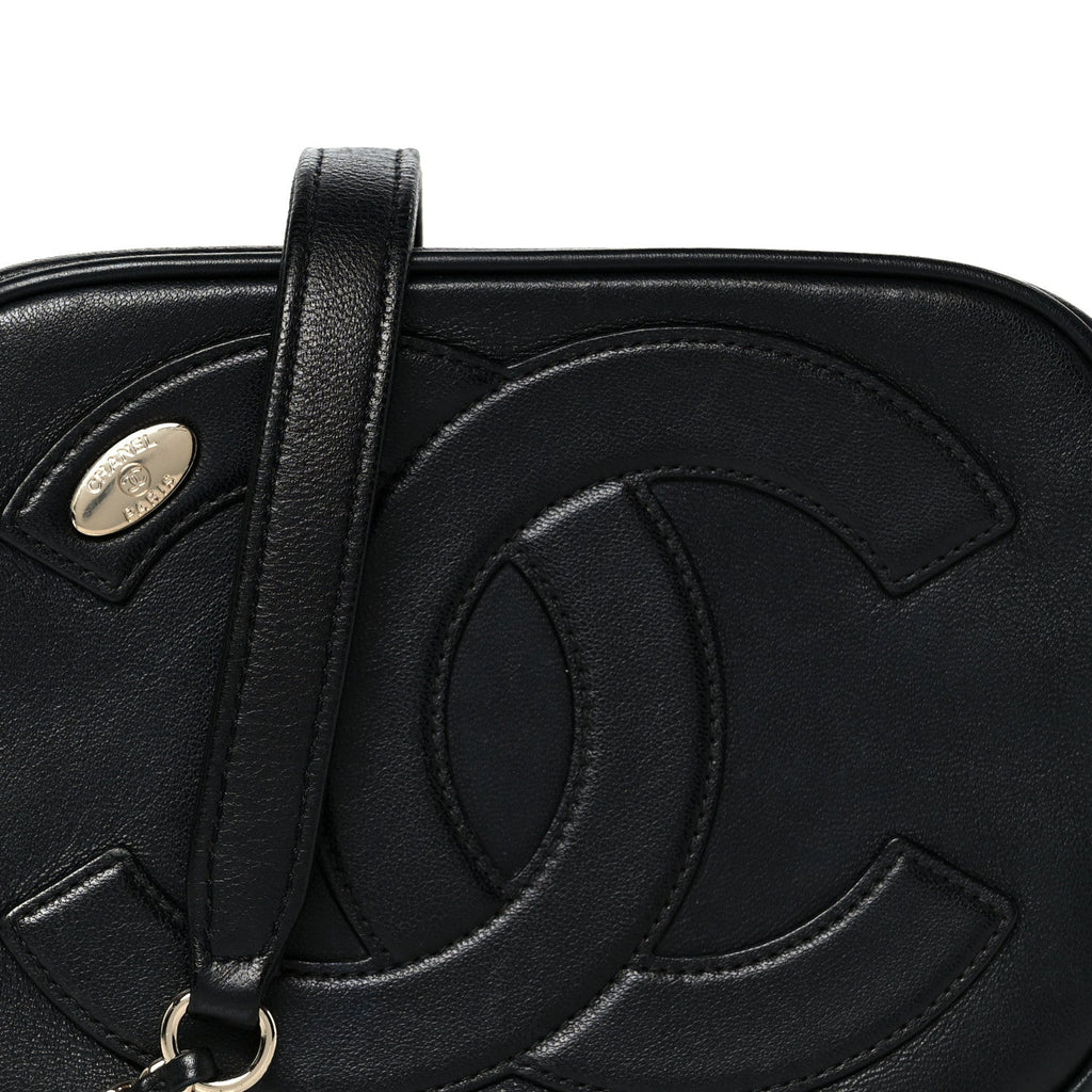 Chanel Calfskin CC Mania Camera Case Black
