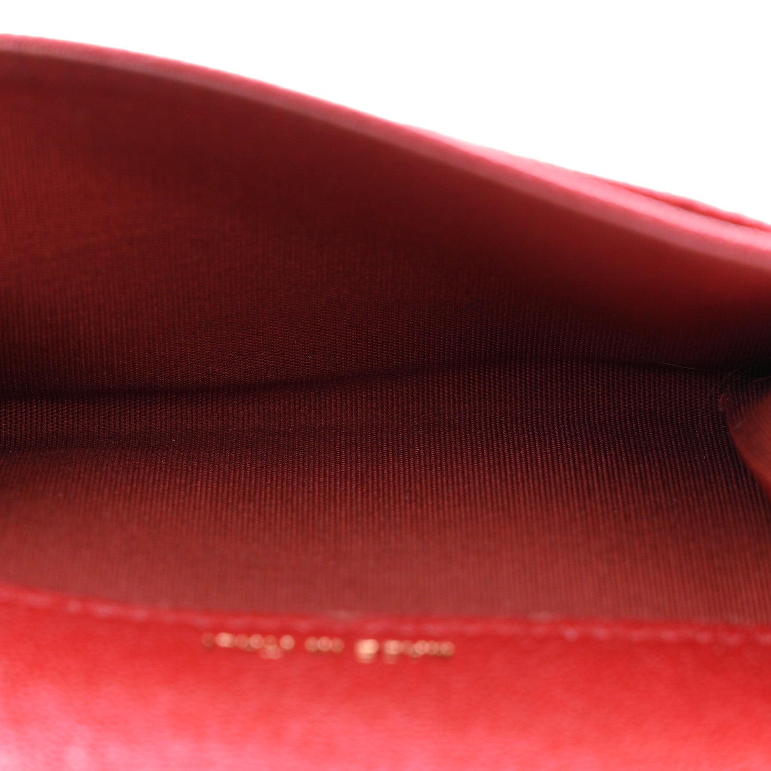 Caviar Quilted Boy Flap Card Holder Wallet Red