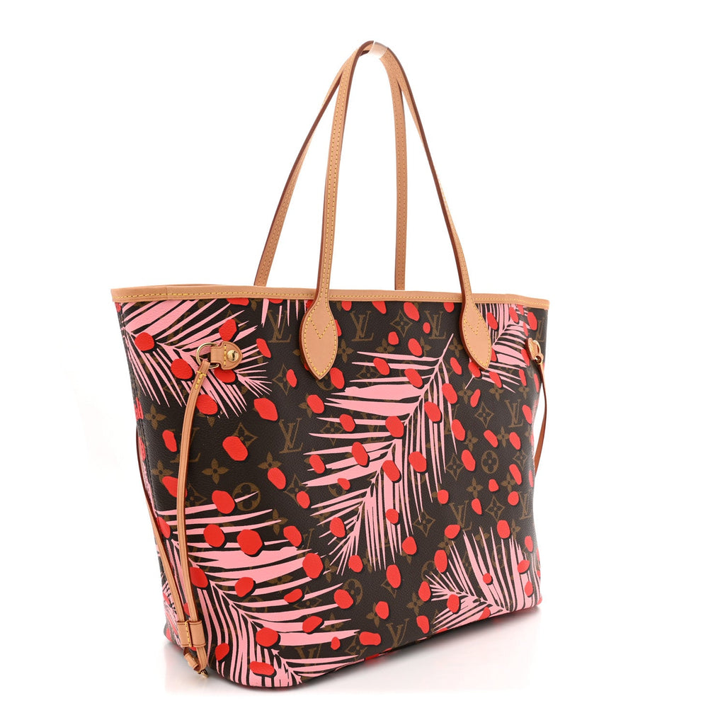 Louis Vuitton Monogram Jungle Dots Neo Neverfull MM Sugar Pink Poppy