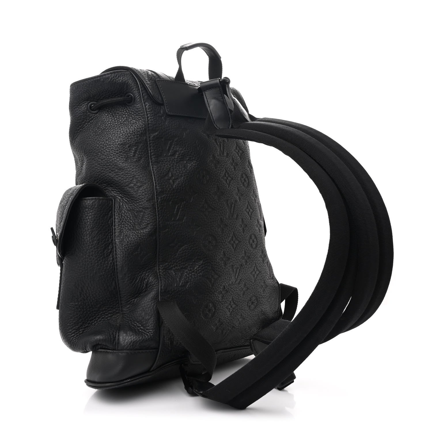 Louis Vuitton Taurillon Monogram Christopher PM Backpack Black