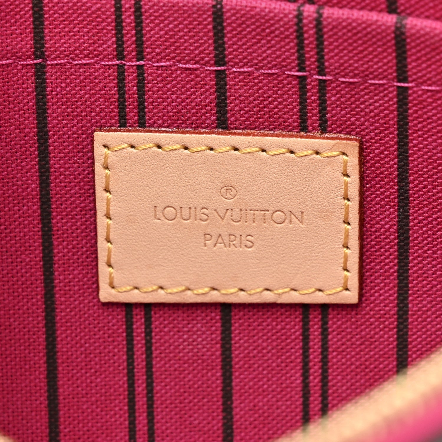 Louis Vuitton Monogram Neverfull MM GM Pochette Pivoine