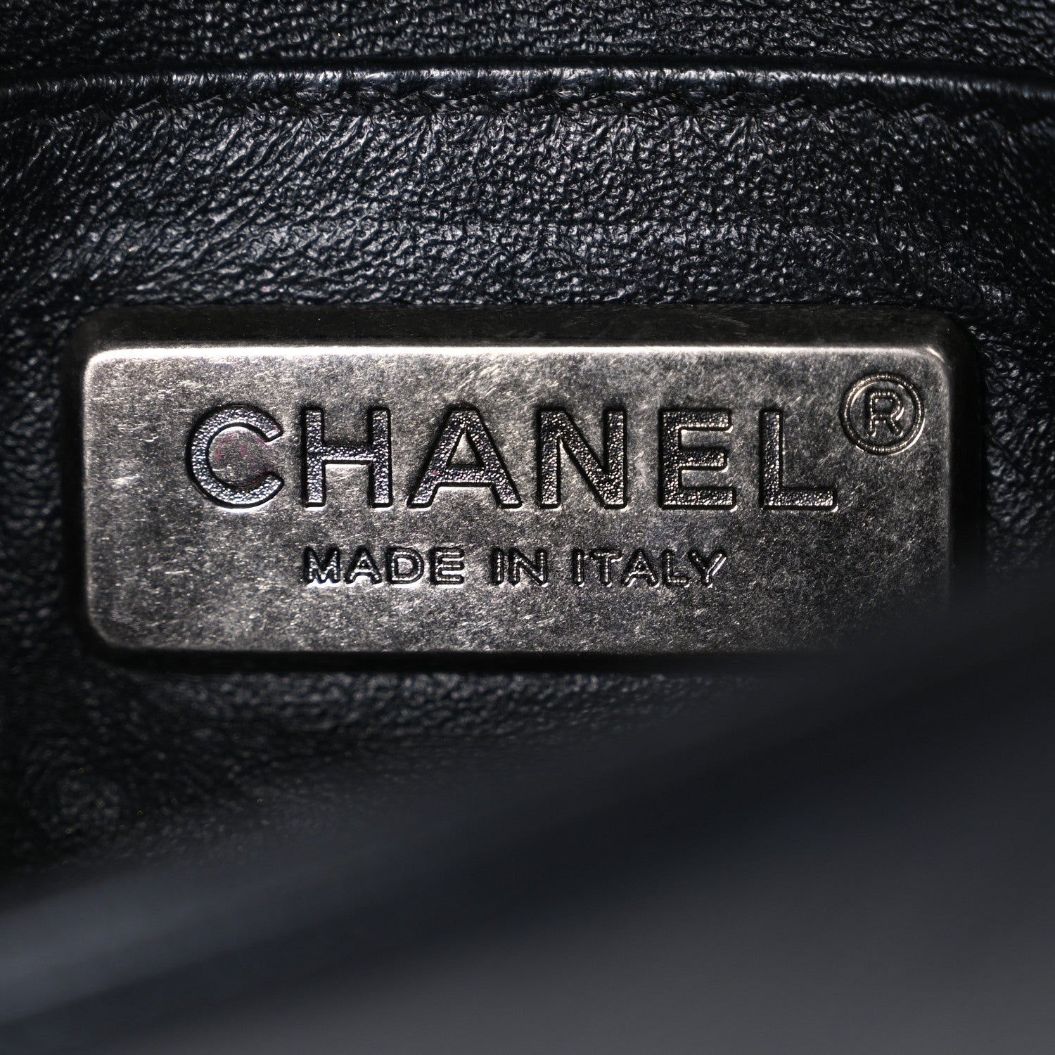 Chanel Galuchat Stingray Mini Boy Flap Black Silver