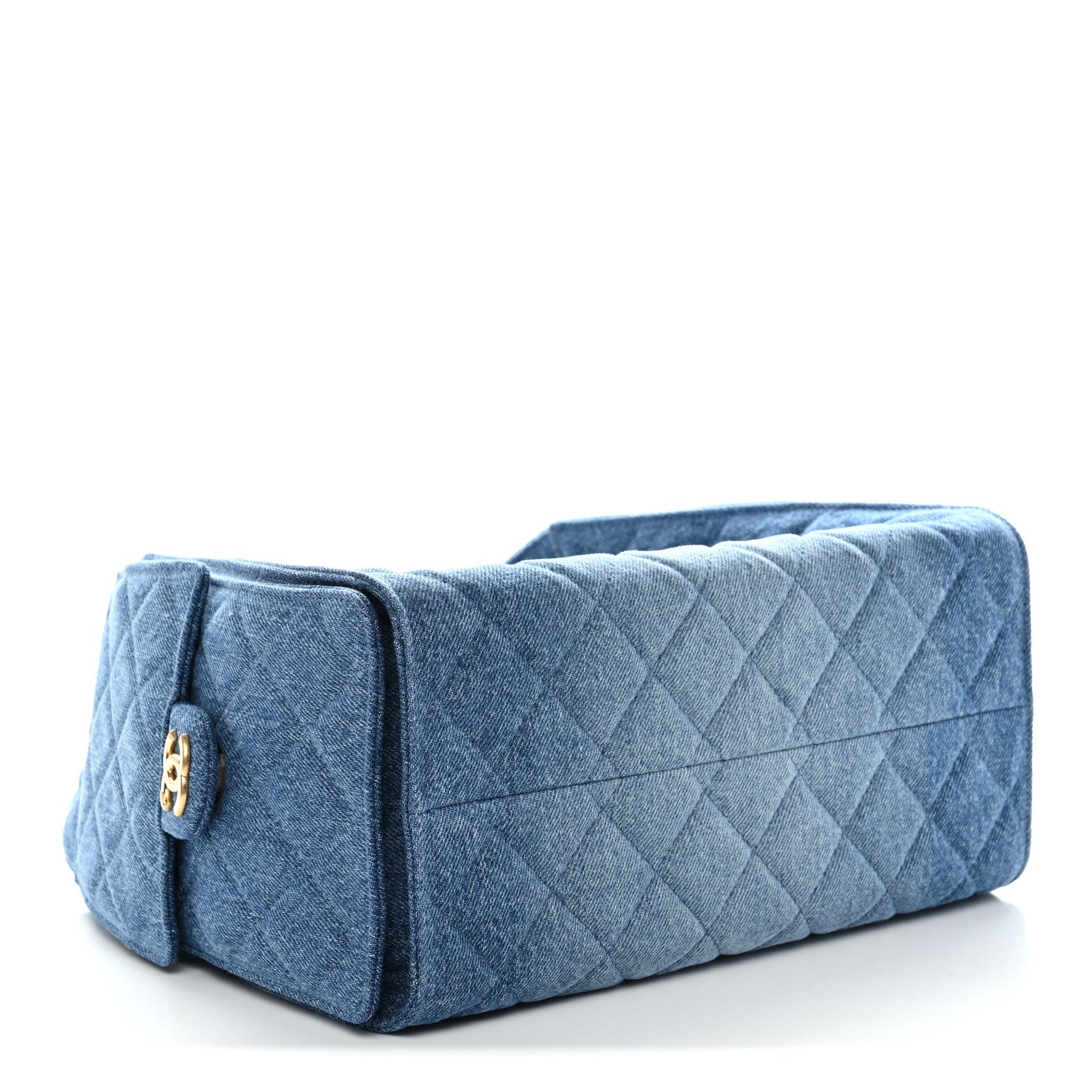 Chanel Washed Denim Quilted Small Chanel 25 Handbag Blue