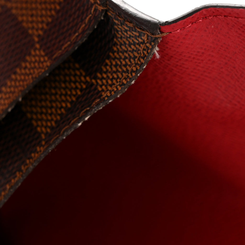 Louis Vuitton Damier Ebene Josephine Wallet Red