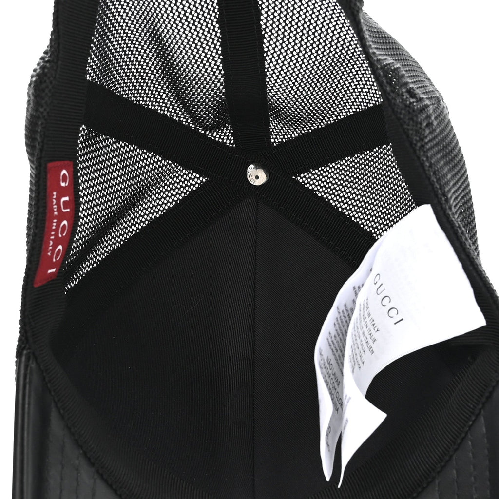 Gucci GG Supreme Monogram Baseball Hat S Black