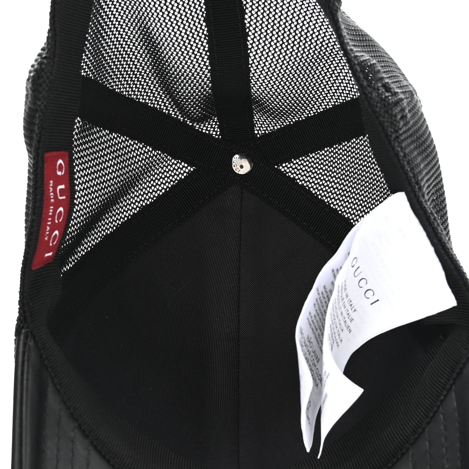 Gucci GG Supreme Monogram Baseball Hat S Black