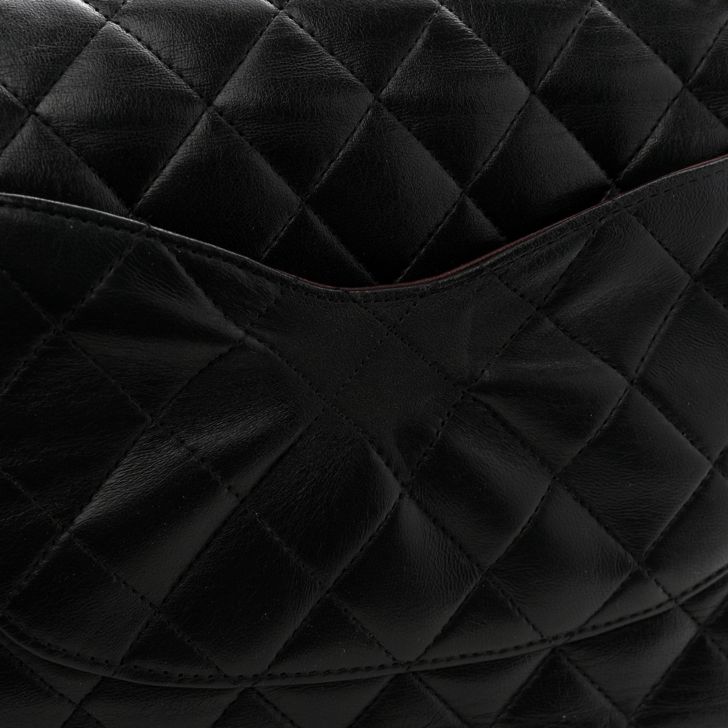 Chanel Lambskin Quilted Medium Double Flap Black
