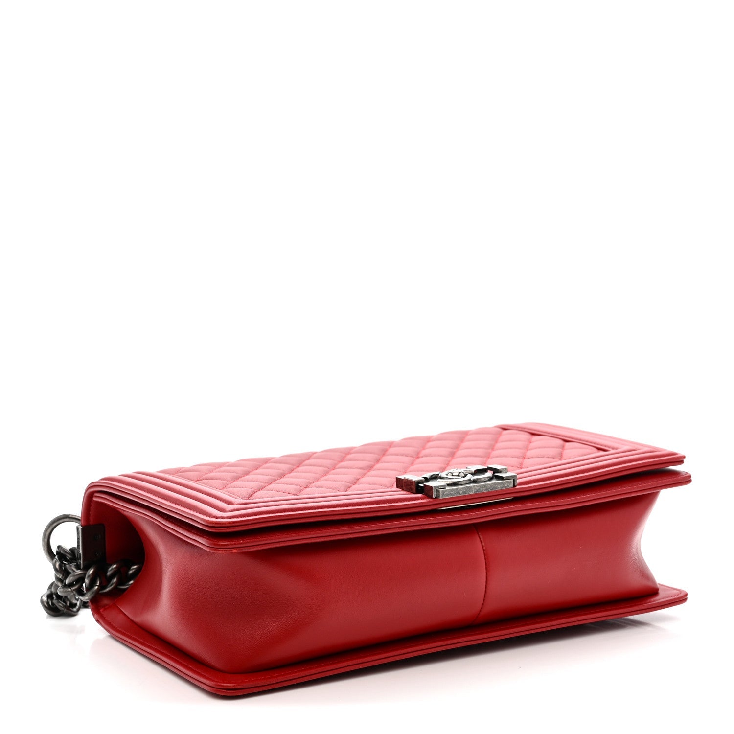 Chanel Lambskin Quilted New Medium Boy Flap Red