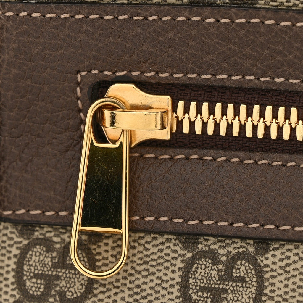 Gucci GG Supreme Monogram Web Small Ophidia Shoulder Bag Brown