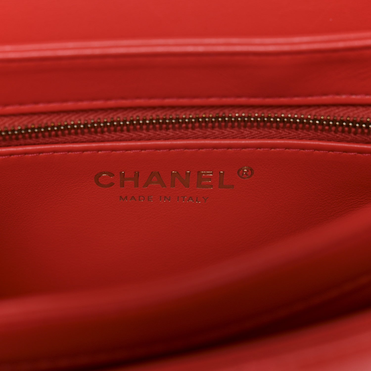 Chanel Lambskin Quilted Small Trendy CC Flap Dual Handle Bag Orange