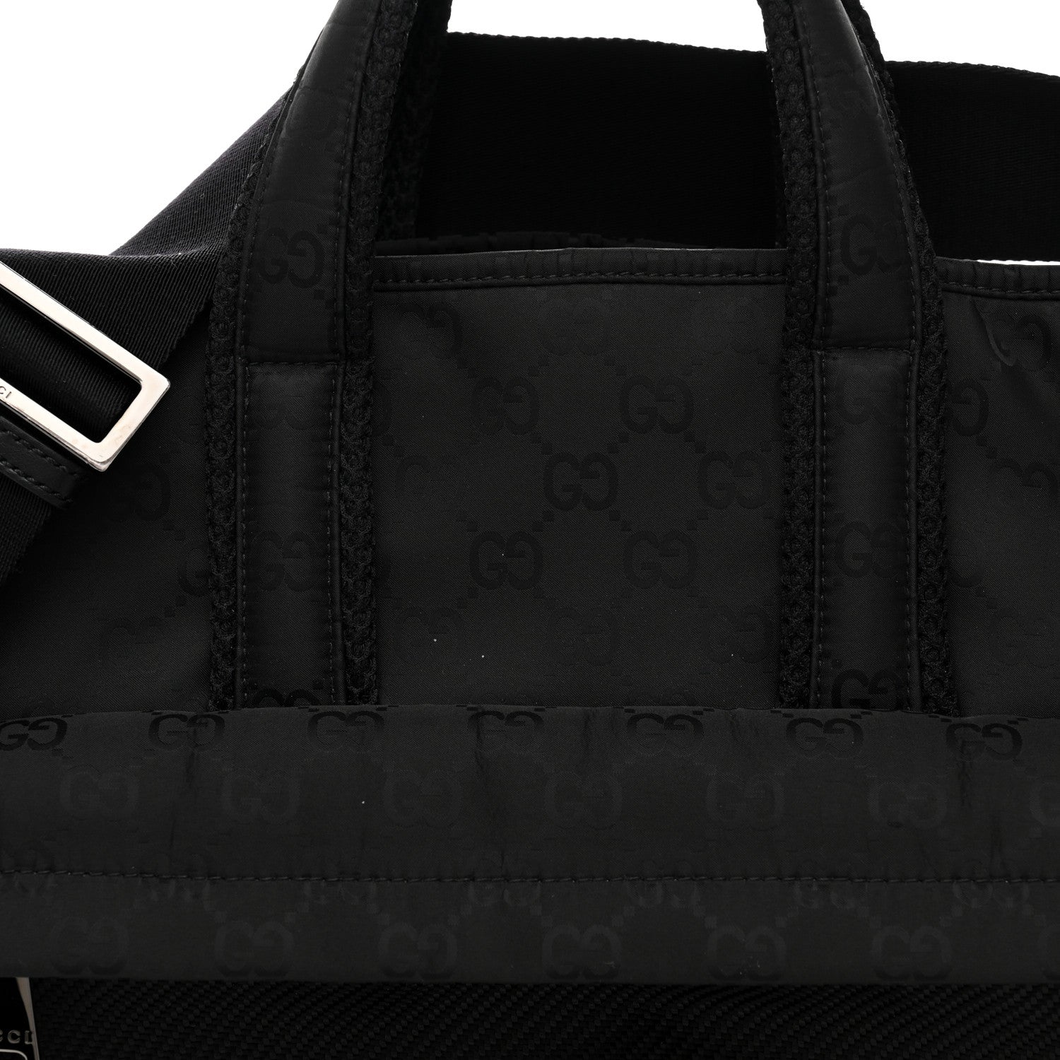 Gucci Nylon Large Nexus Tote Black