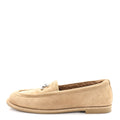 Chanel Suede Calfskin CC Loafers 37.5 Dark Beige