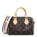 Louis Vuitton Monogram Speedy Bandouliere 20 Black