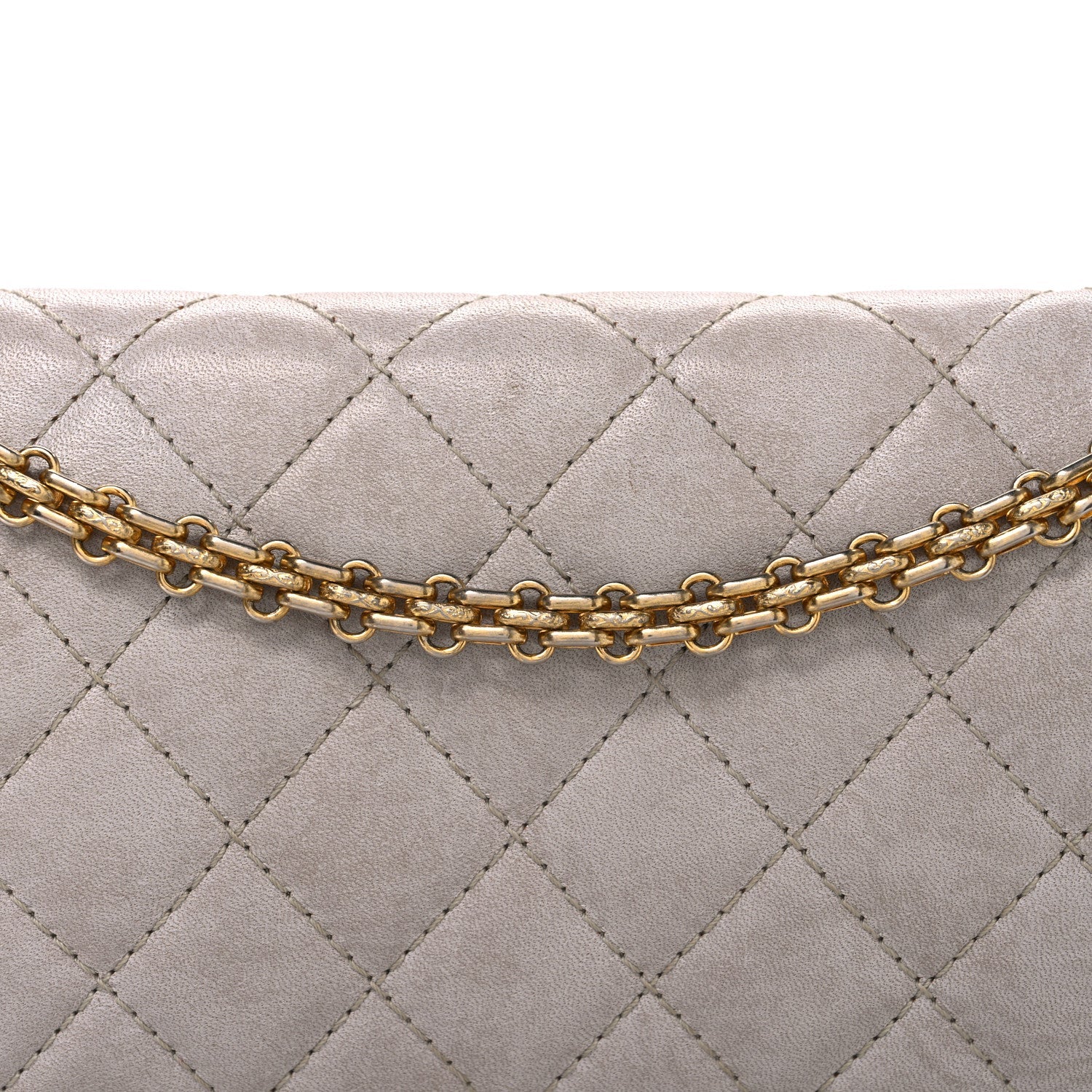 Chanel Aged Calfskin Quilted 2.55 Reissue 226 Flap Blanc Fonce