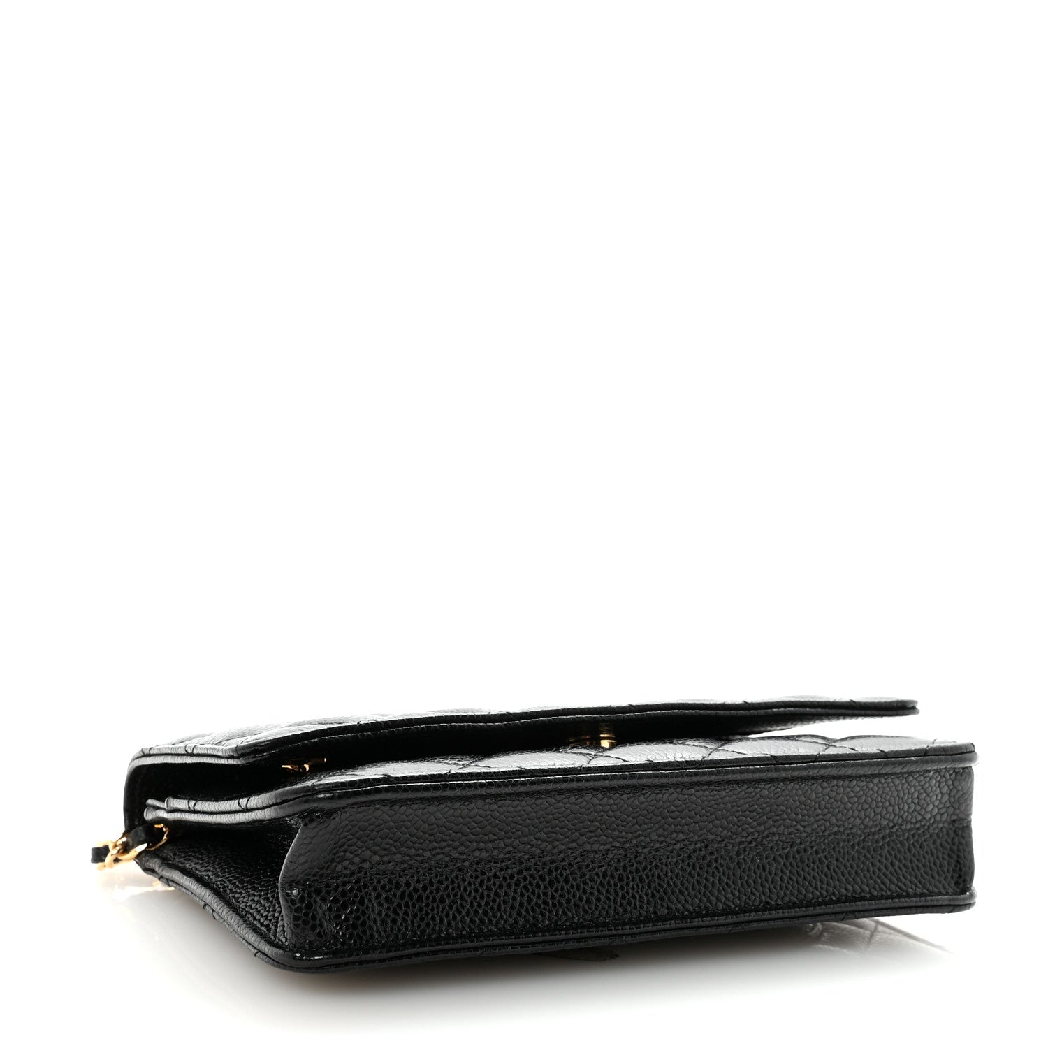 Chanel Caviar Quilted Wallet on Chain WOC Black