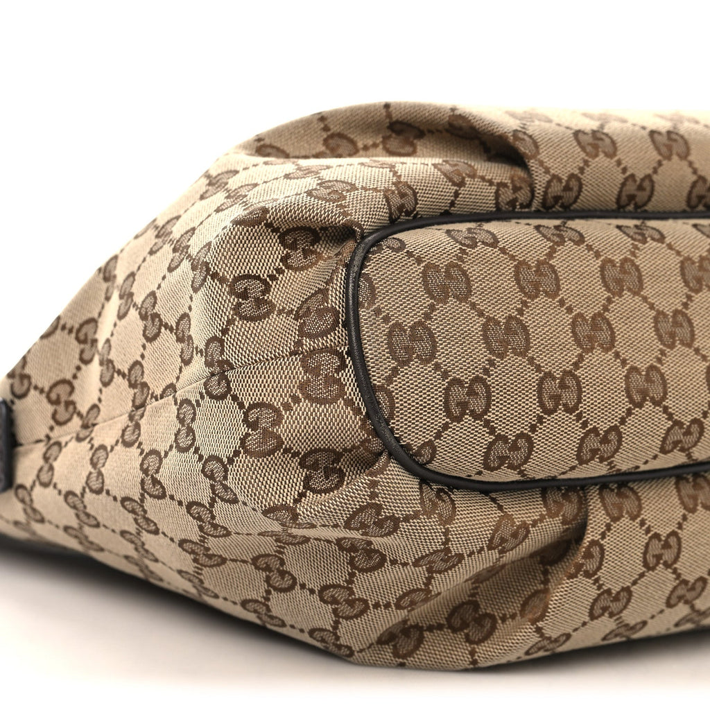 Gucci Monogram Messenger Bag Dark Brown