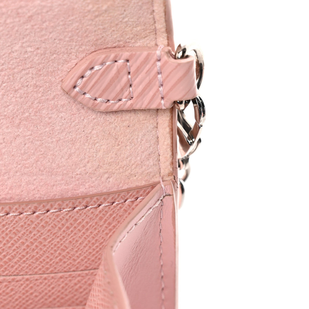 Louis Vuitton Epi Twist Belt Chain Wallet Rose Ballerine
