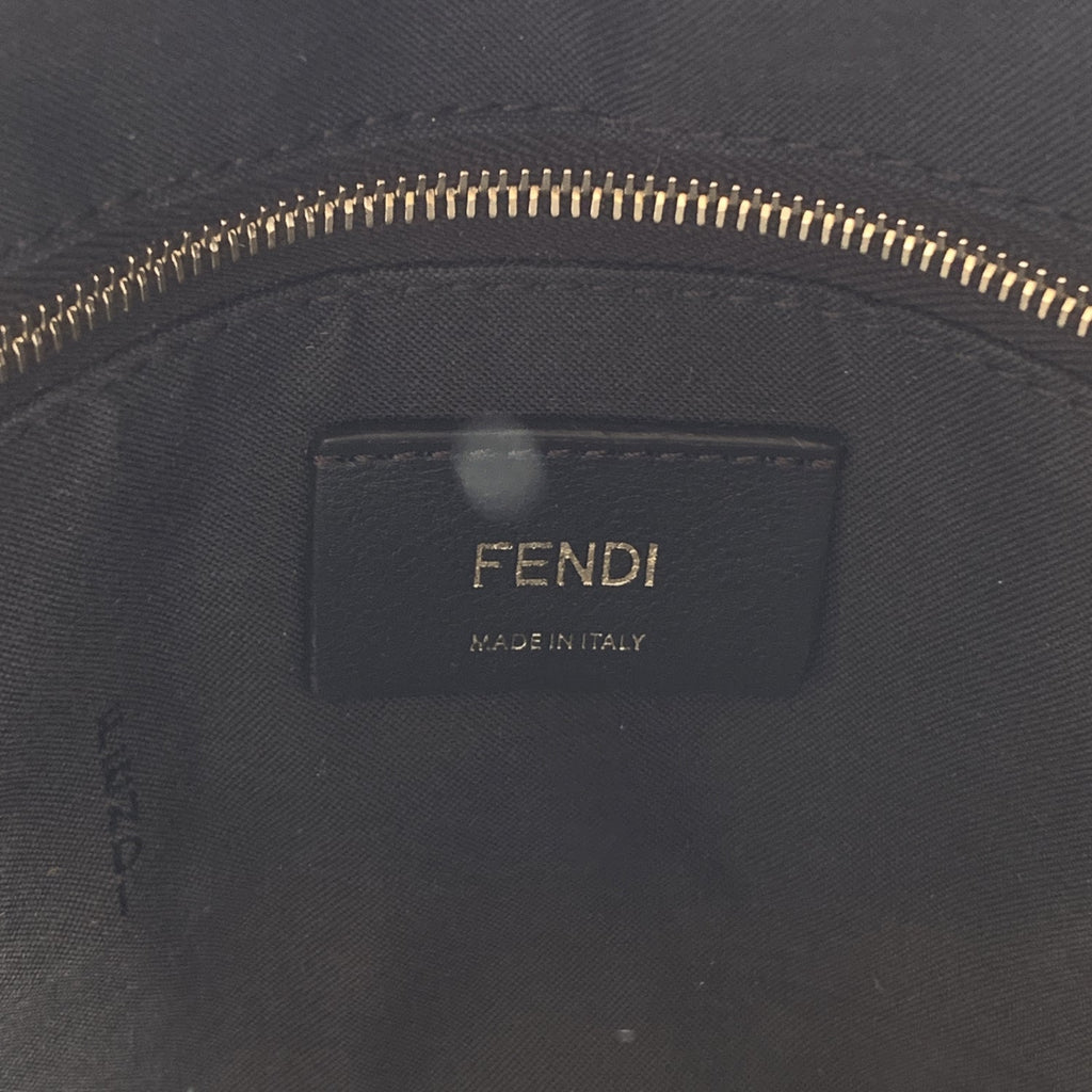FENDI Baby Pink Velvet Ff Embossed Mini Backpack Shoulder Bag