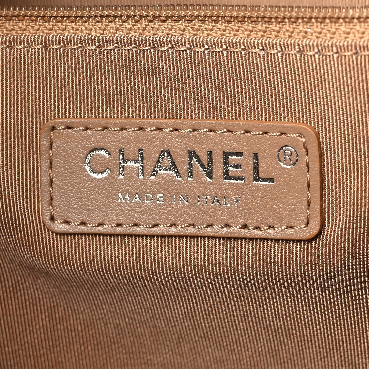 Chanel Wool Felt Large Deauville Tote Grey Beige