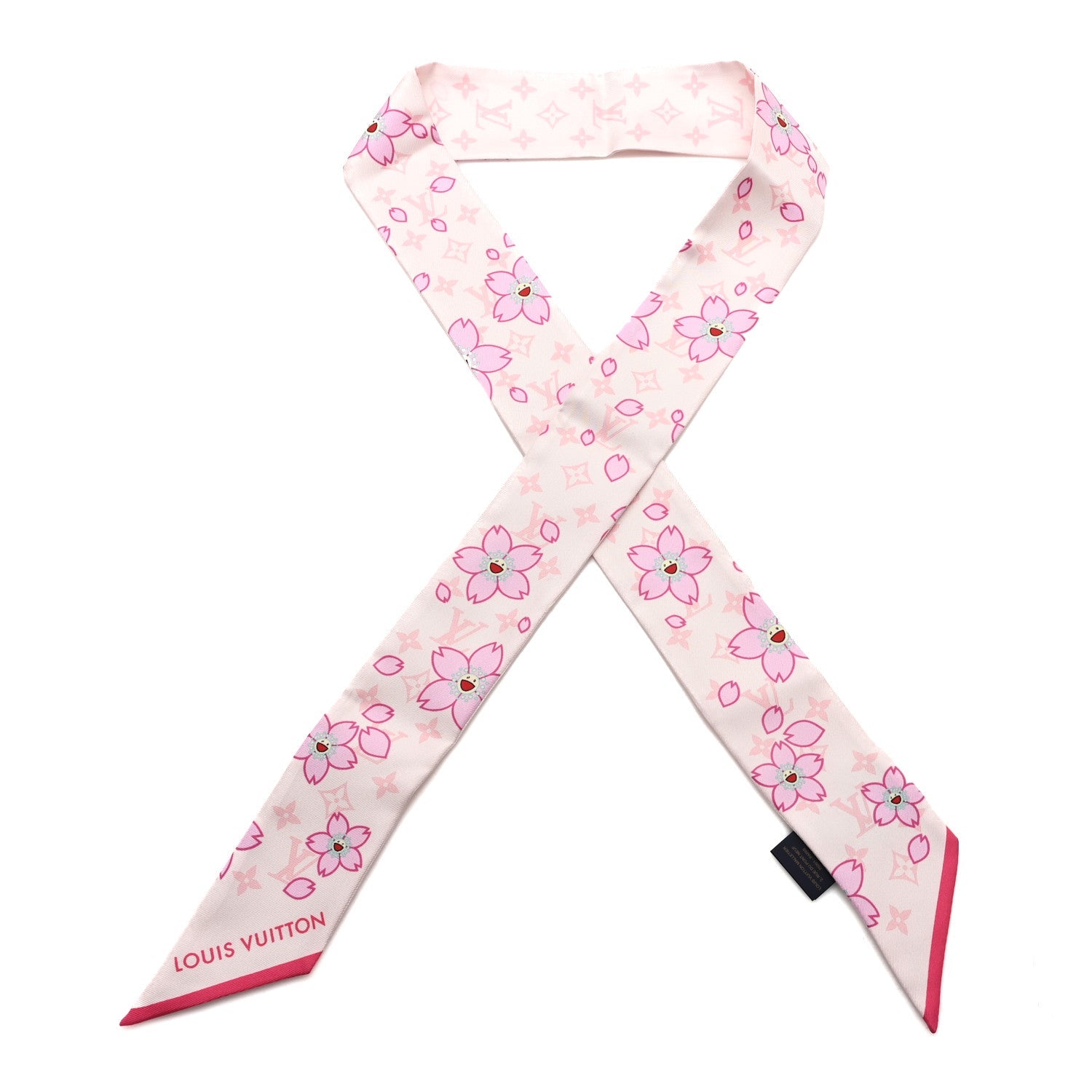 Louis Vuitton LV X TM Silk Monogram Cherry Blossom BB Bandeau Pink