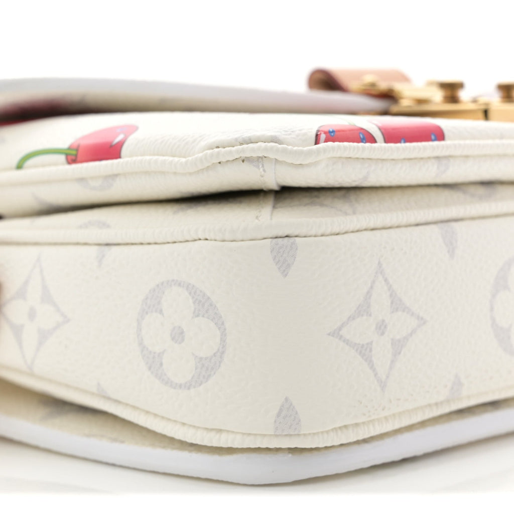 Louis Vuitton LV X TM Monogram Cerises Pochette Metis East West White