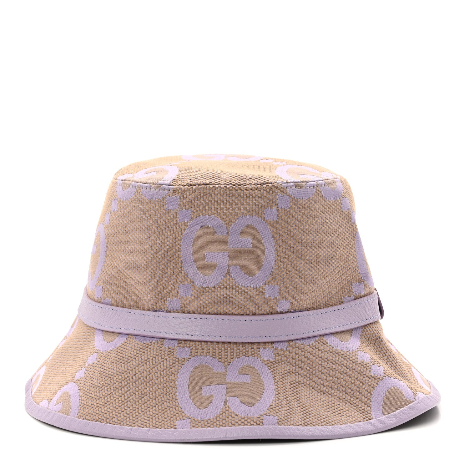 Gucci Monogram Jumbo GG Mosteria Bucket Hat L Beige Lapis