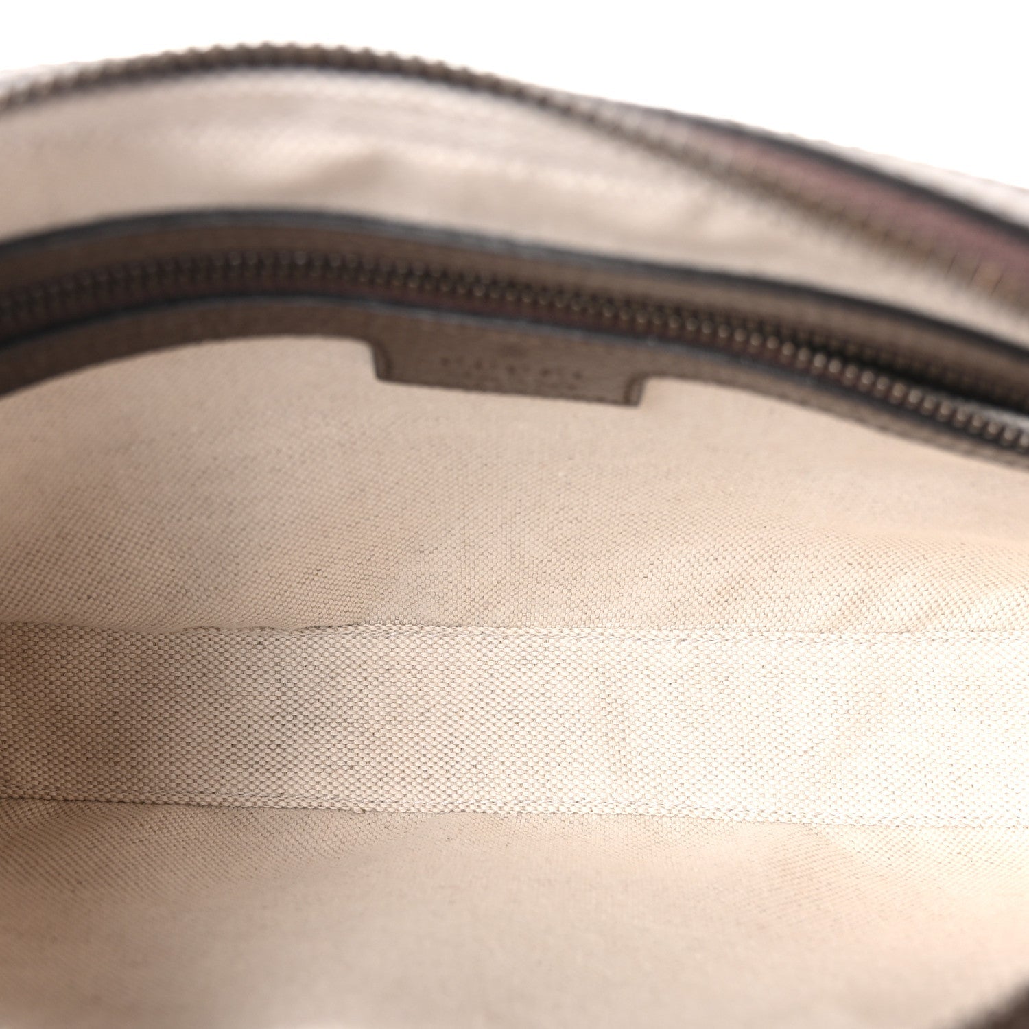 Gucci GG Supreme Monogram Textured Dollar Calfskin Web Ophidia Wristlet Shoulder Bag Beige Ebony New Acero
