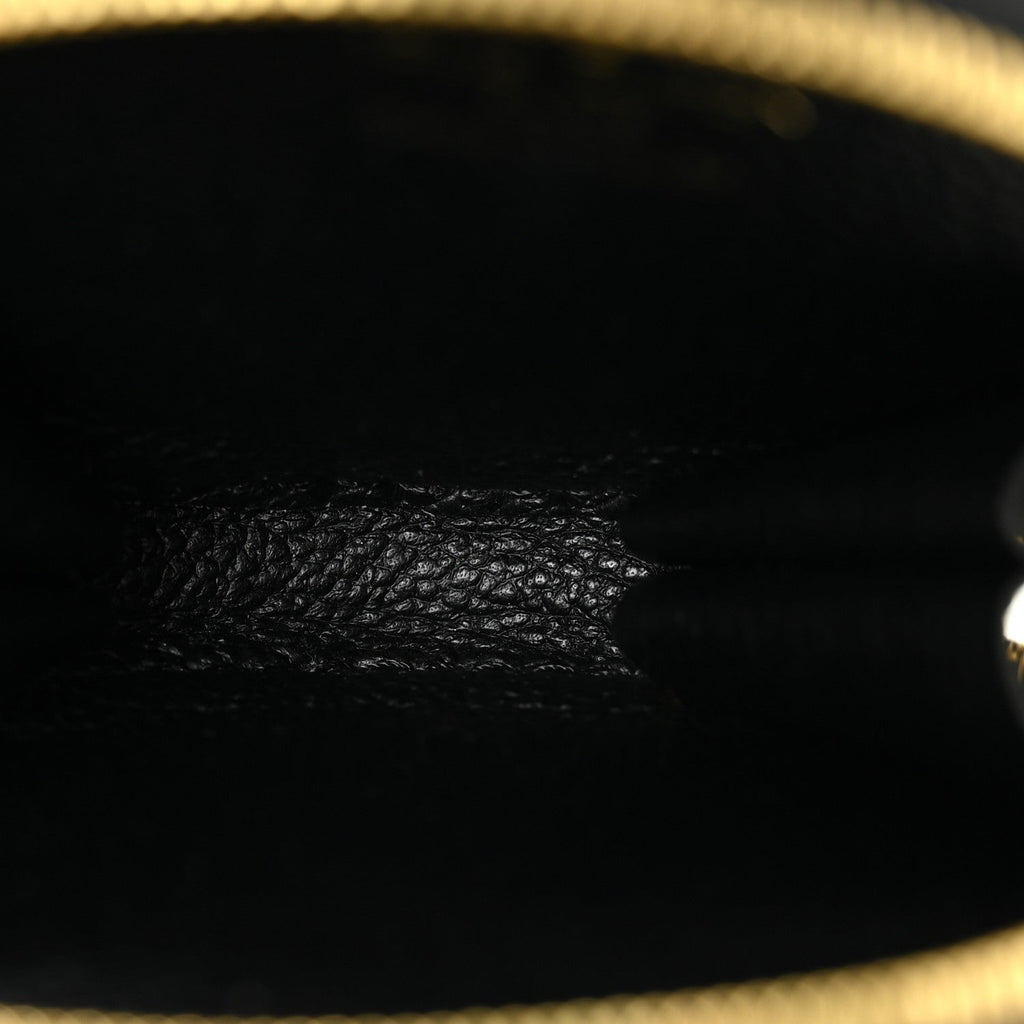 Louis Vuitton Nylon Empreinte Monogram Giant Bandouliere Strap with Coin Purse Black Beige