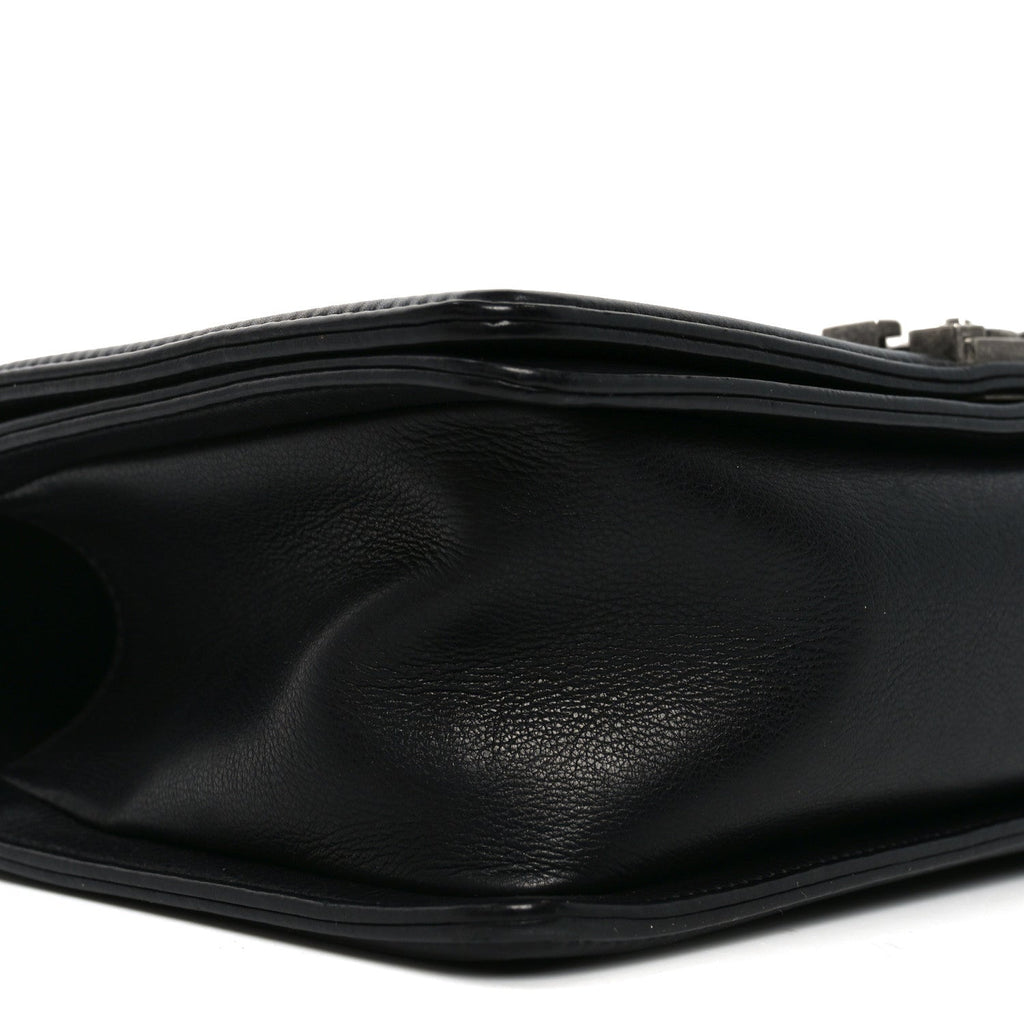Chanel Calfskin Quilted Medium Boy Flap Black