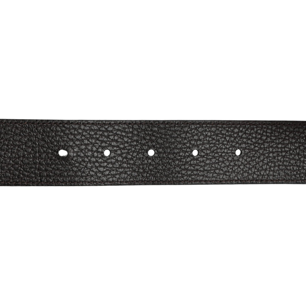Gucci Calfskin Double G Reversible 37mm Belt 95 38 Black Cocoa