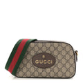Gucci GG Supreme Monogram Web Neo Vintage Shoulder Bag Beige New Acero Crop