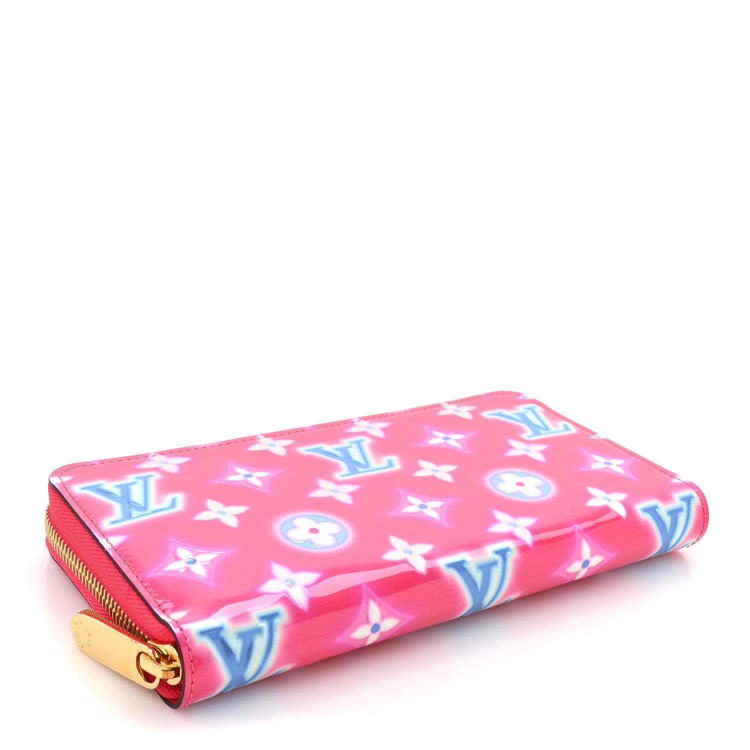 Louis Vuitton Vernis Valentine Zippy Wallet Fuchsia Neon
